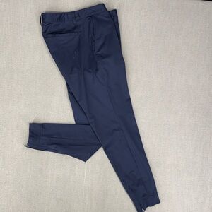 Rhone Commuter Performance Pants Mens 35x30 Blue Stretch Tech Chino Preppy Logo